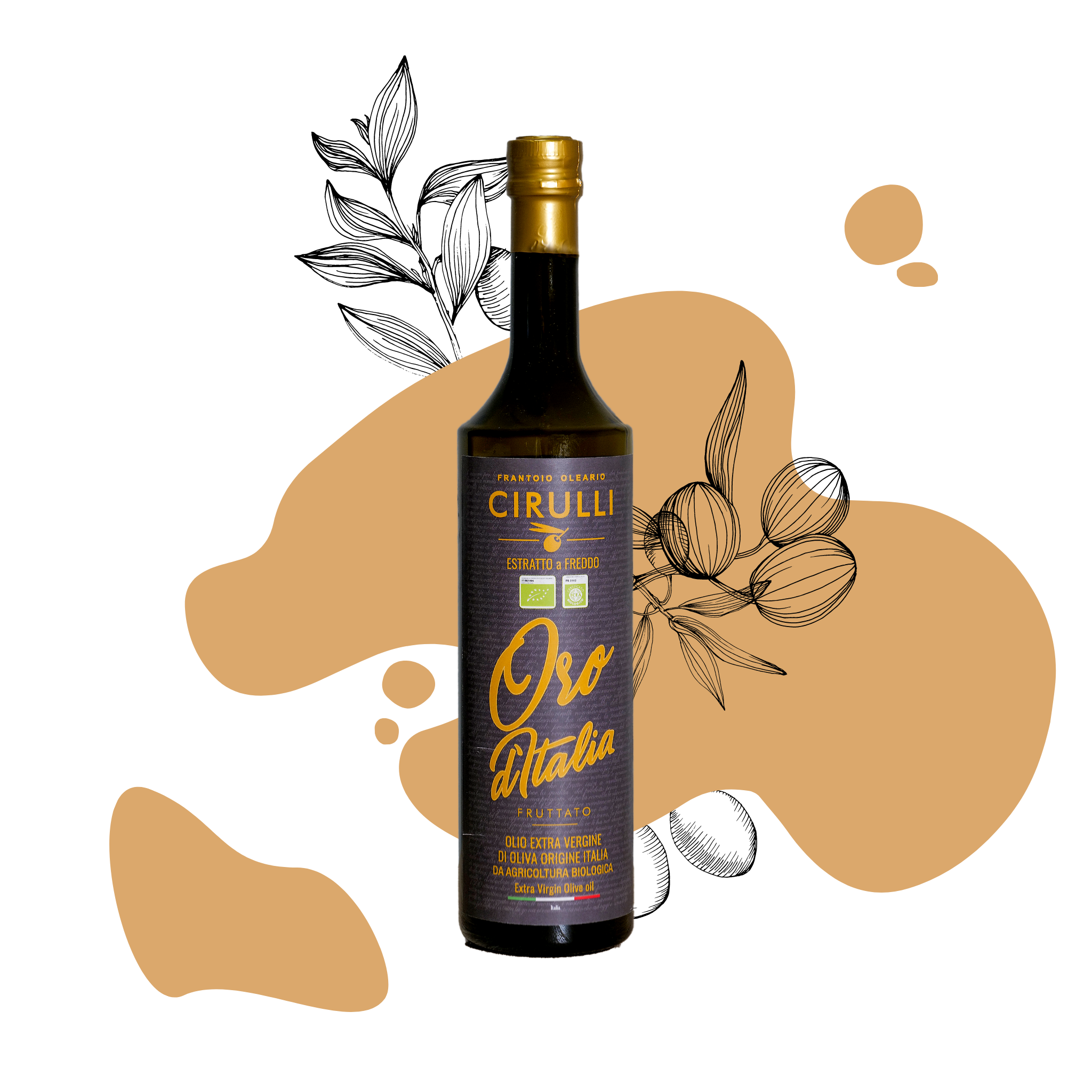 1 bottiglia di olio extravergine Biologico • 500ml