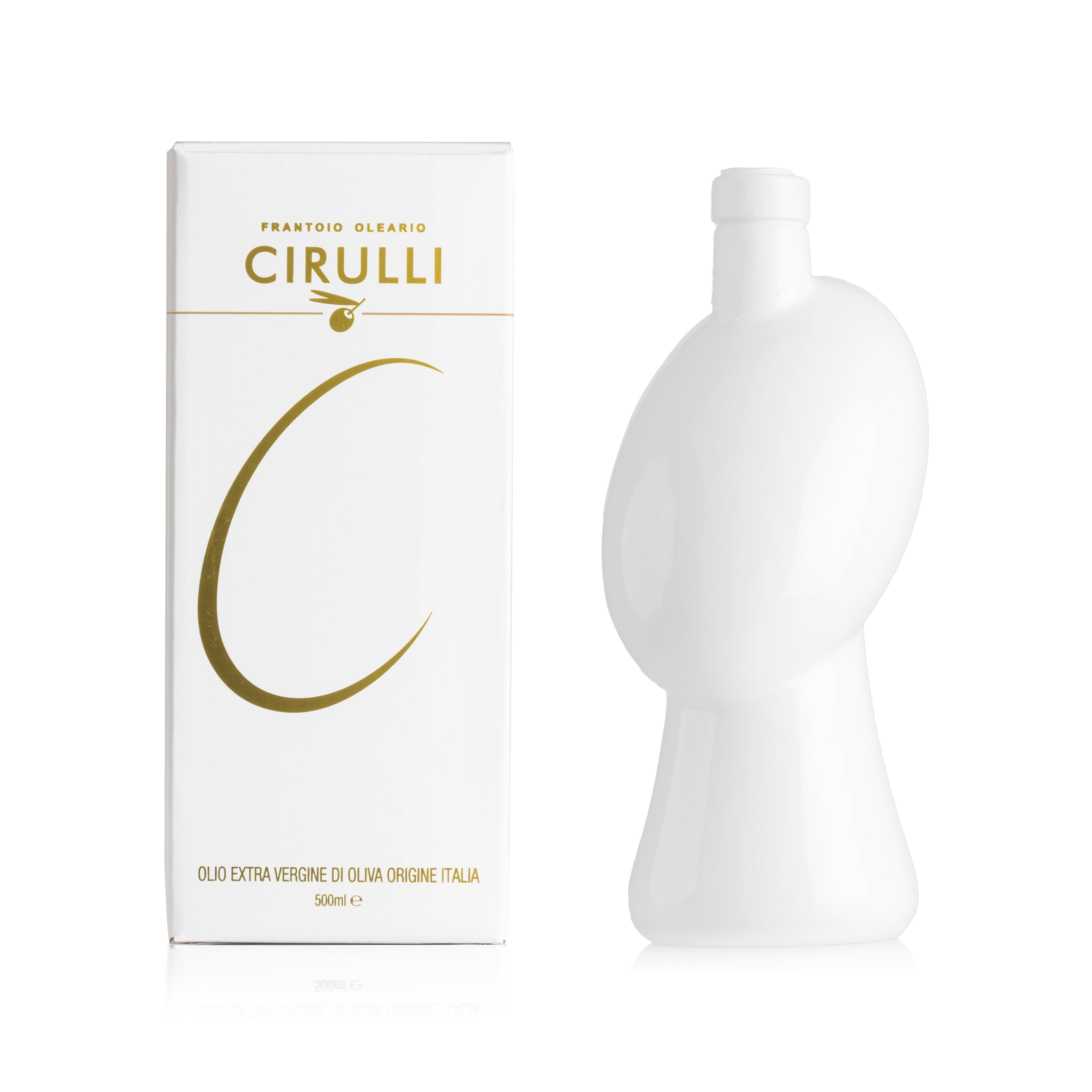 Orcio di olio extravergine Biologico • 500ml • Bianco