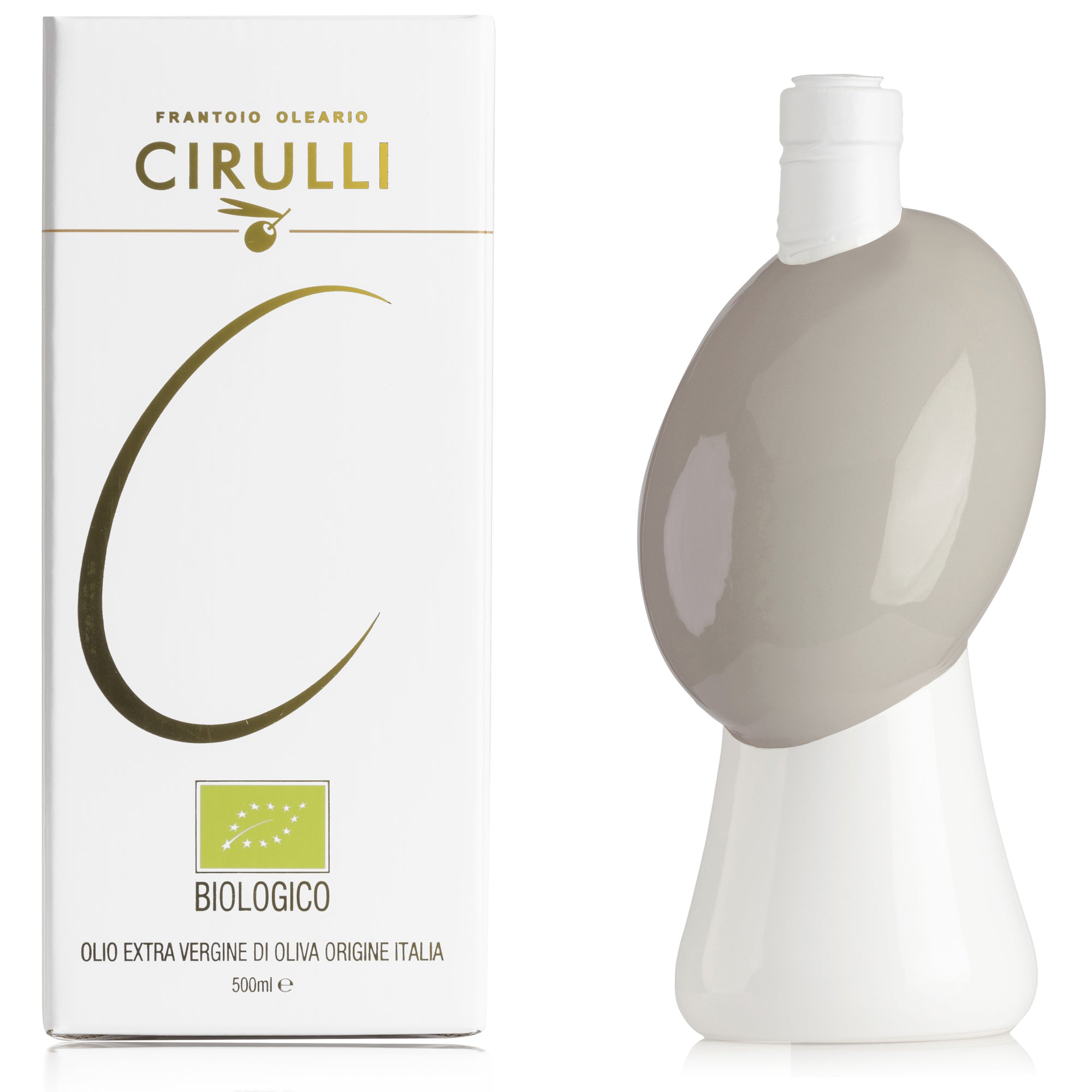 Orcio di olio extravergine Biologico • 500ml • Tortora