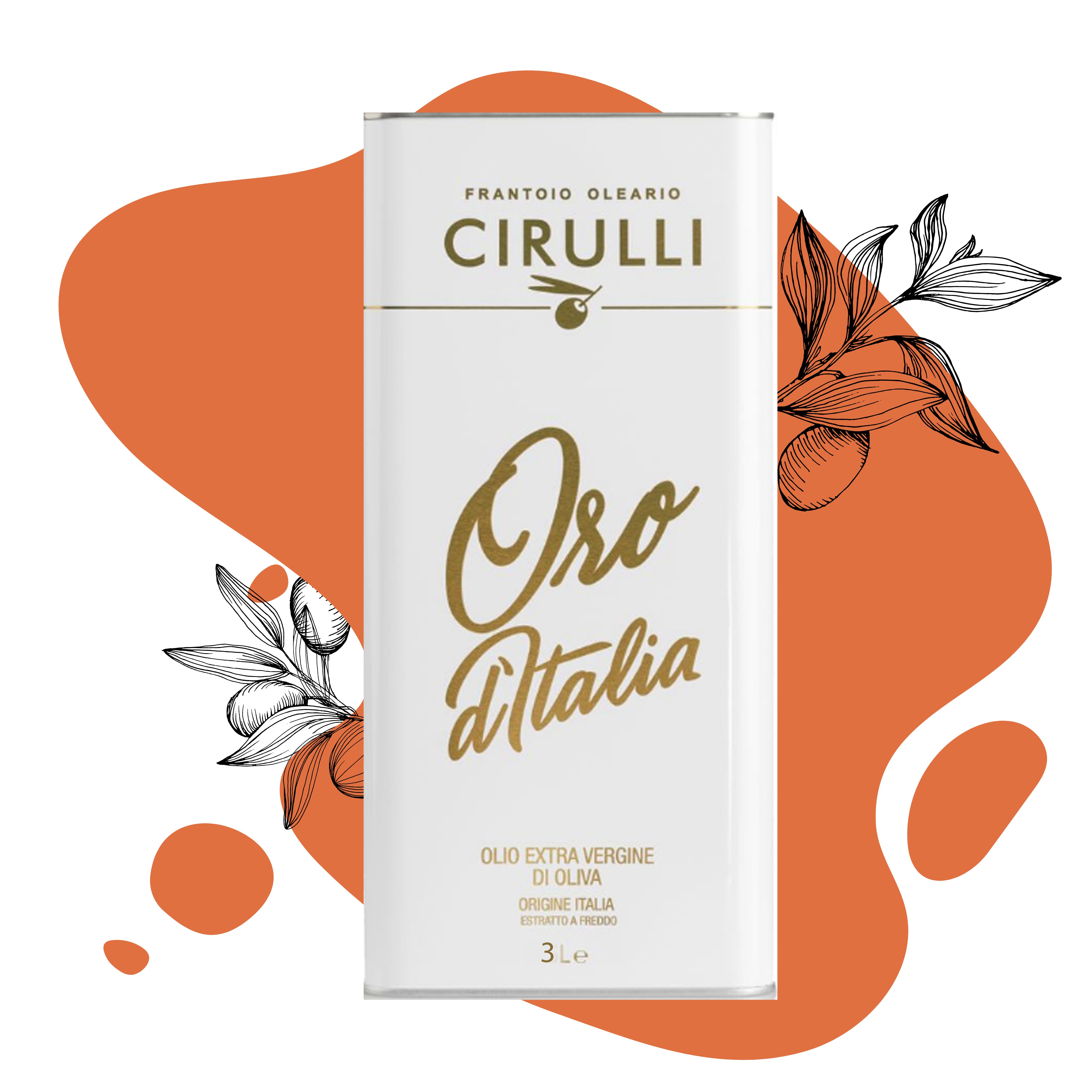 1 lattina di olio extravergine di oliva • 3 Litri