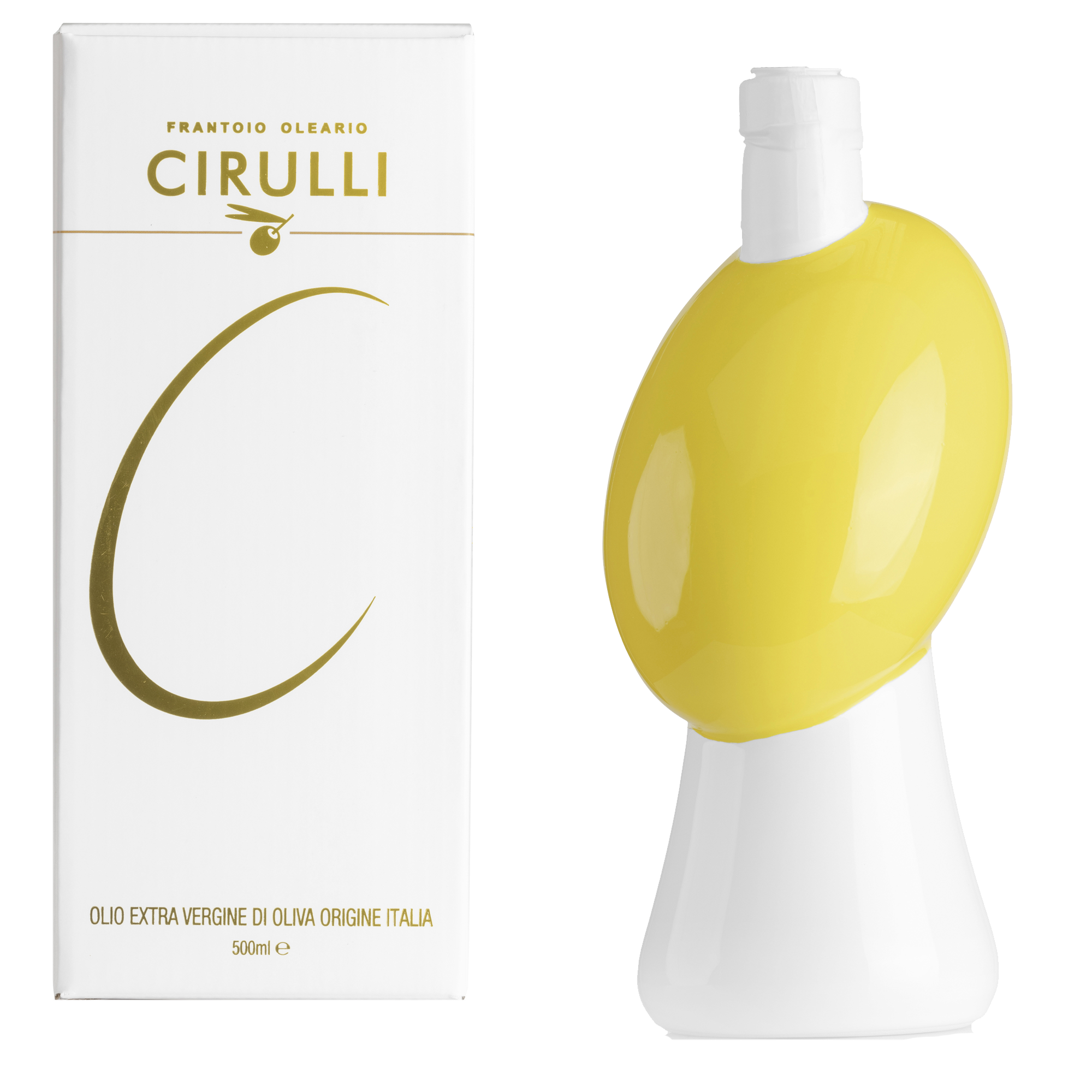 Orcio di olio extravergine di oliva • 500ml • Giallo